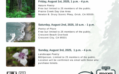 This August, poet Jodie Hollander Leads “Poetry of Place” Workshop Series in Redwood National and State Parks