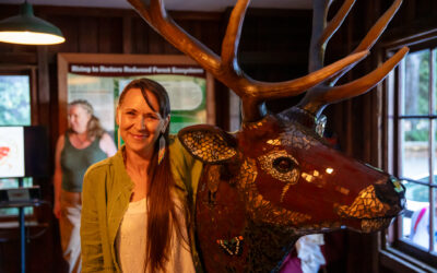 Jennifer a’Midi’s Majestic Elk Mosaic Unveiled at Prairie Creek