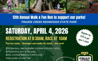 Run in the Redwoods 5K returns to Prairie Creek Redwoods SP in less than a month